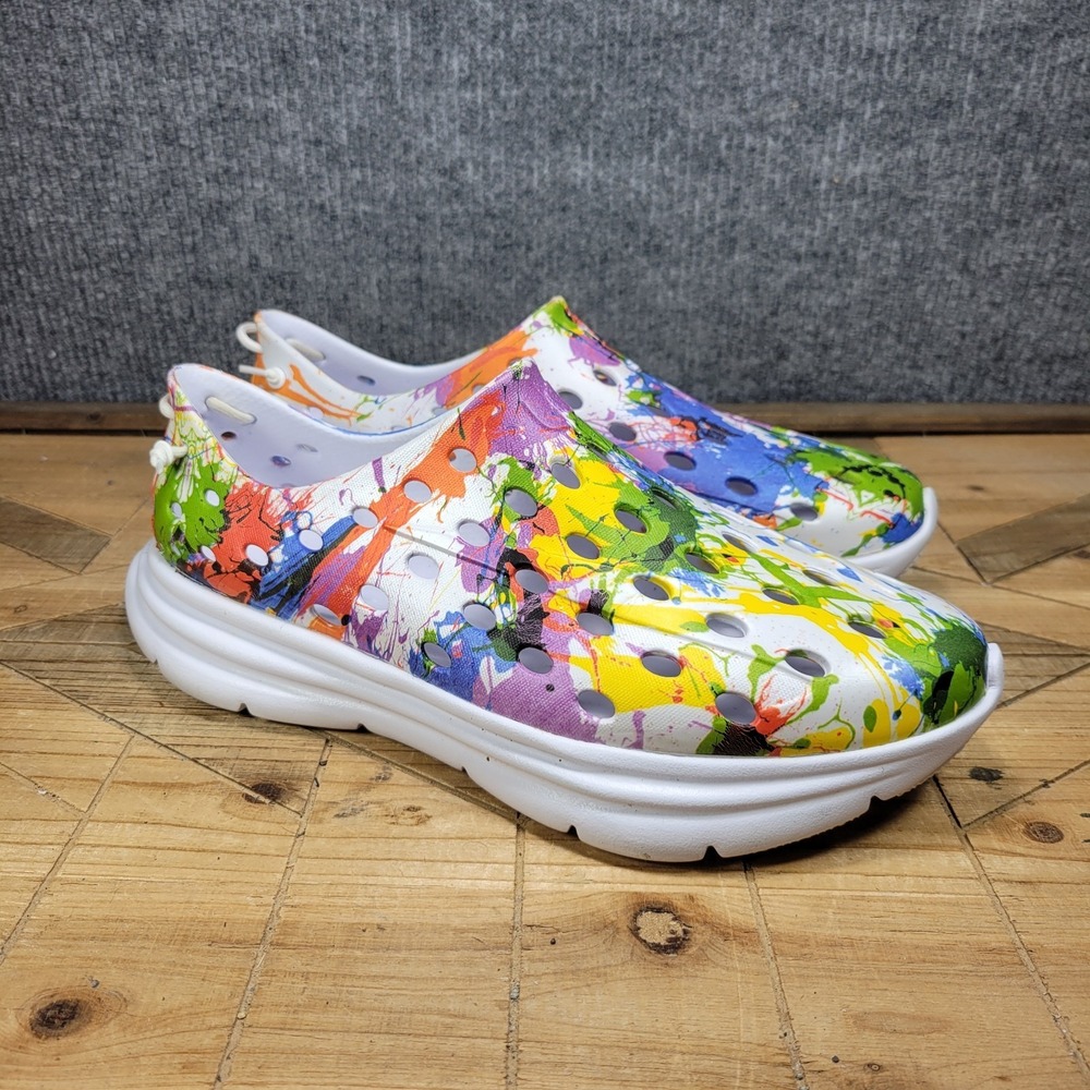 Kane Revive Active Recovery Mens 15 Shoes Rainbow 🌈 Splatter Lightweight